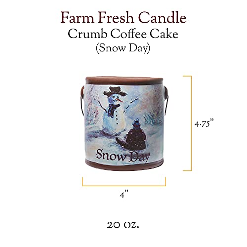 A Cheerful Giver 95Hr 20Oz Scented Candle - Crumb Coffee Cake - Multi-Wick Glass Candle - Gifts For Men And Women #TOP1