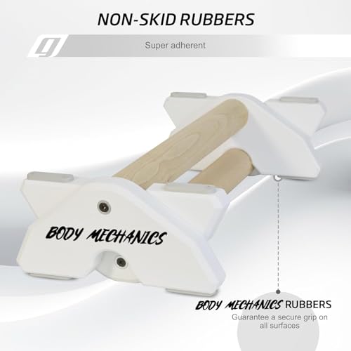 Image of CALISTHENICS PARALLETTES - BODYMECHANICS (WHITE - 8 INC)