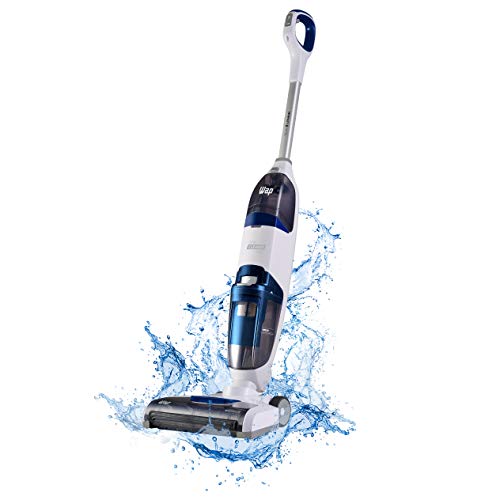 Extratora e Limpadora de Piso Vertical WAP Floor Cleaner Mob sem Fio a Bateria, Branco e Azul