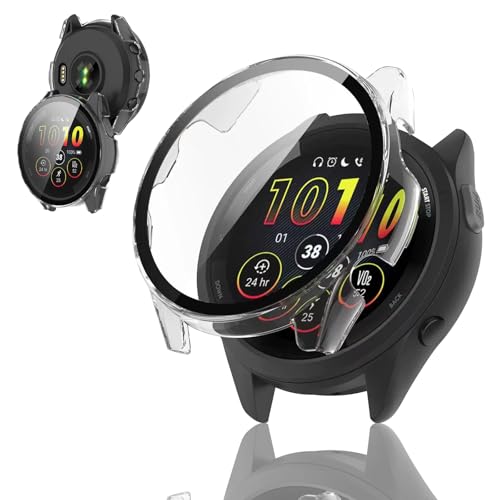 FINEEN garmin forerunner 165 �J�o�[ PC�f�� �����K���X�S�ʕی� �Ή� garmin forerunner 165 ��p �ی�P�[�X �f�U�C���ȒP���t�� �ϏՌ��� �����ߗ� �w��h�~ for �K�[�~�� 165s �P�[�X ���{