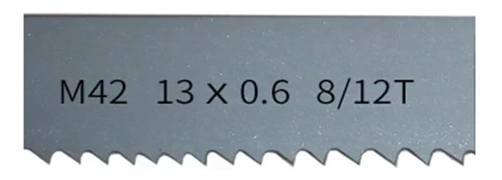 Brzeszczoty do pił taśmowych, cięcie twardego drewna 8-12TPI, 1/2 cala 13mm M42 bimetaliczne ostrze, ostra piła taśmowa cięcia metalu(1575mm)