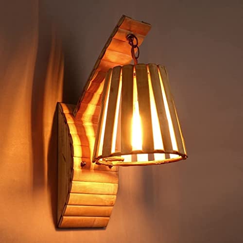 Support d'allée en bois massif et applique pour bar café