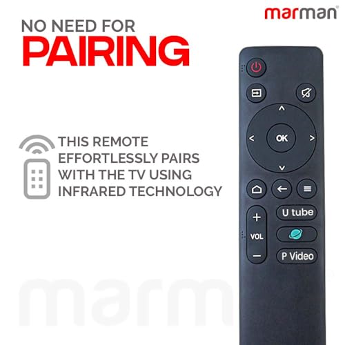 Image of marman Compatible with Infinix TV Remote Original Suitable for Smart LED FHD Tv Y1 Series Only Non Voice Command No Bluetooth Connection - Make Sure Existing Controller Replicates Similar Model