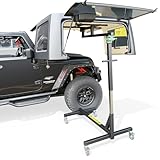 Jeep Hard Top Removal Lift for Wrangler 2007-present JL/JLU/JK/JK/CJ 2 & 4 Doors – One Person Operation Heavy-Duty Hardtop Remover Car Roof Hoist, Easy Installation, No Ceiling. Patent Pending