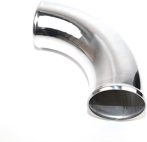 Miniatura 7 de Tubo universal de 12 pulgadas de longitud, tubo de aluminio de 2 pulgadas de diámetro exterior, entrada de aire pulido, intercooler, turbo (2