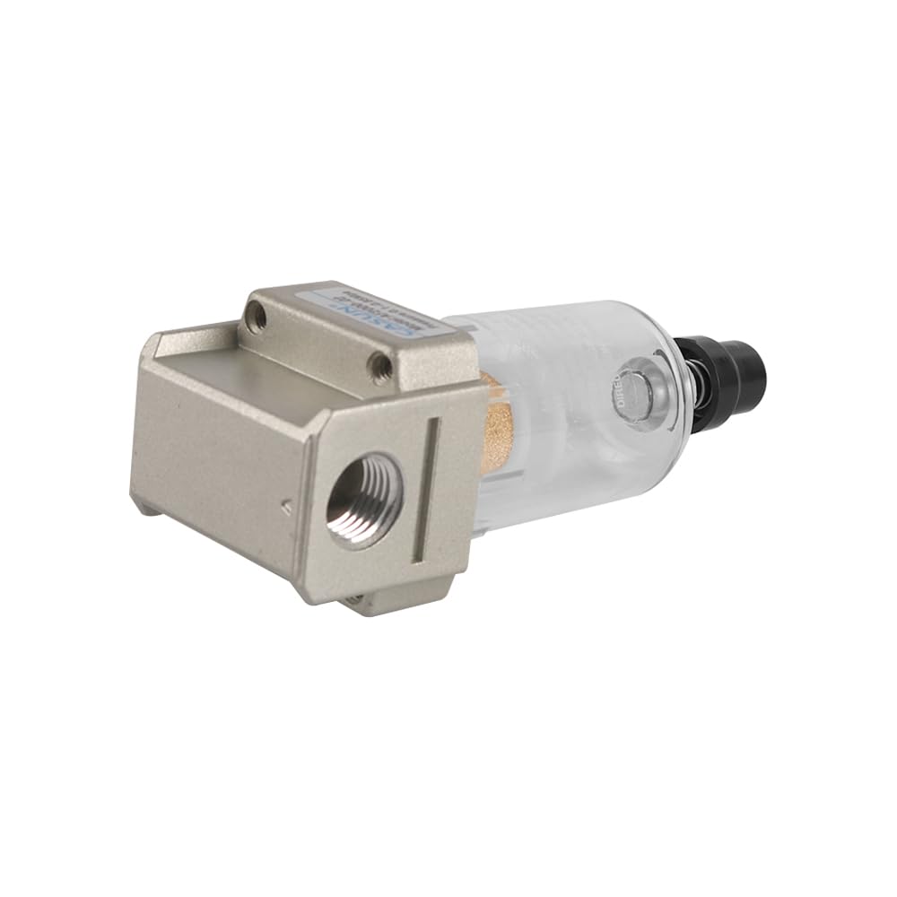 Séparateur d'eau pour Conduite d'air G1/4" Filtre à Particules Piège à Eau Piège à humidité pour compresseur et séparateur Huile-Eau AF2000-02