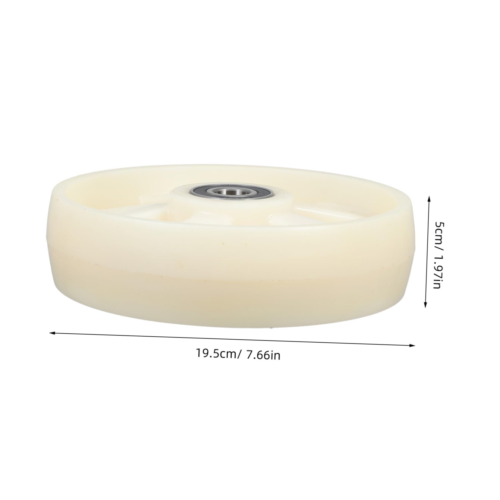Nylon Lenkrolle für Hubwagen 200x50 Mm mit Kugellager und 47mm Achse Langlebig und Geräuschreduzierend für Lager und Logistikzentren