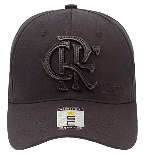 Boné Flamengo Zico CRF Preto Aba Curva