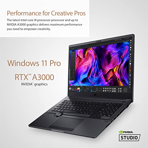 Asus Proart Studiobook Pro 16 Oled Laptop, 16” 3840X2400 Oled Display, Intel Core I9-12900H Cpu, 32Gb Ddr4, 2Tb Pcie Ssd, Nvidia Rtx A3000, Windows 11 Pro, W7600Z3A-Xb96, Mineral Black #TOP4