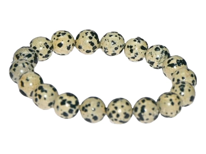 Bracelet en pierres dalmatien 8 mm pour sublimer vos tenues