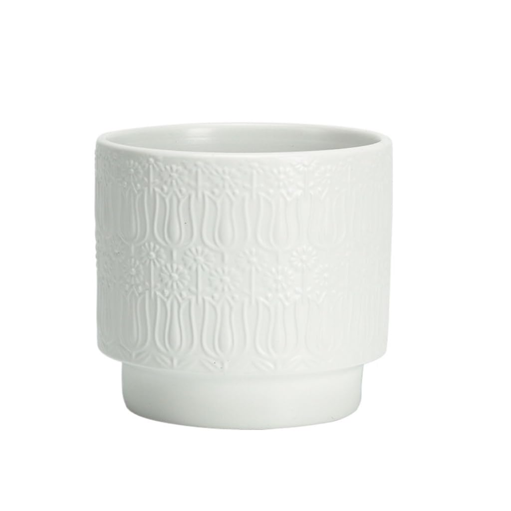 Gelasige A Flower Pots Ceramic Flower Pot Simple Green Radish Rose Cactus Gardening Green Plant Pot Flower Pot Container Outdoor Flower Pots