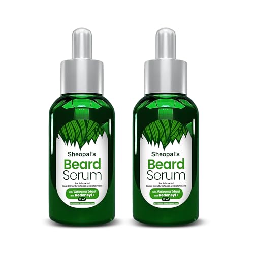 Image of Sheopals Beard Growth Serum for Men with 3X Redensyl - Fast Beard Growth Serum for Thicker, Fuller & Patchy Beard - Fills Beard Patches & Boosts Growth | Ultra-Light & Quick Absorbing - 35ml (2 packs)