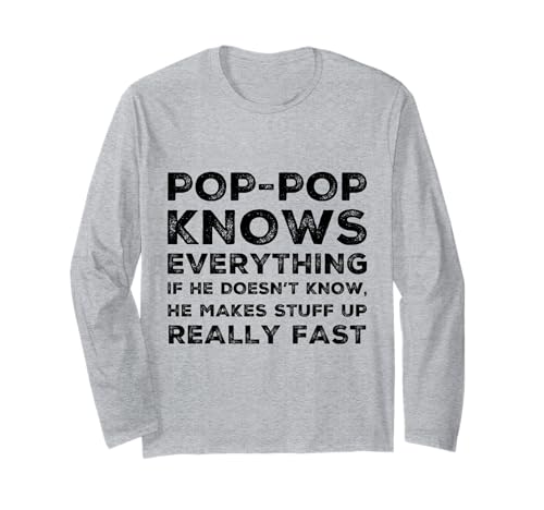Funny Pop Pop Knows Everything Grandpa Dad Dads ���̓� ����T�V���c