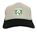 Irish Soccer Badge - Ireland Two Tone Trucker Hat (Gray/Black)