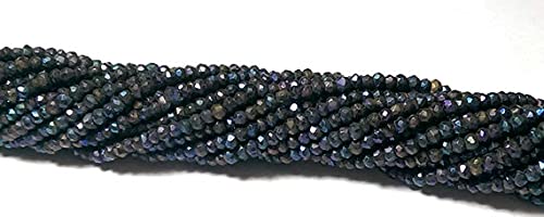 Rondelle faceted loose beads moonstone peach pour créer vos bracelets d'été
