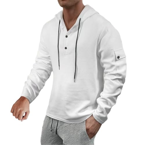 Men's Gym Workout Active Long Sleeve Pullover Tops Lightweight Hoodie Casual Hooded Sweatshirts