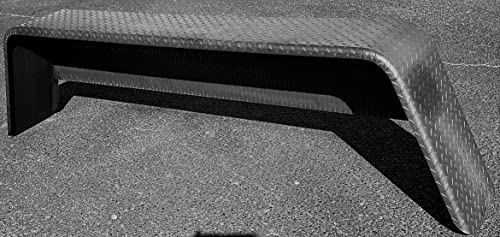 D2E Trailers Tandem Single Break Treadplate Steel Fender (1 Each), 10x72x19 w/ 16Ga Backplate ONLY