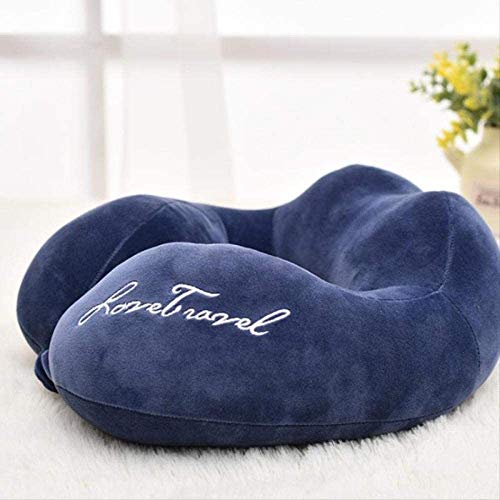 Faabnd Ease U Shaped Pillow Neck Support Aircraft Neck Cervical Pillow Pillow Neck Pillow U Shaped Pillow Navy Suitable For Travel/Home/Office (Color : Brown, Size : S) #TOP3