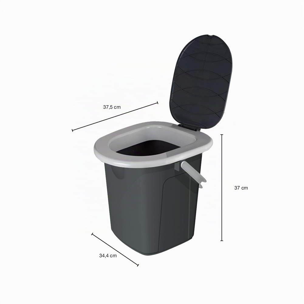 BranQ 1306 Toilettes de Camping Gris Taille M