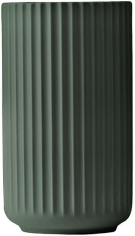 Lyngby Porcelain Vase, Green, 8.1" H x 4.3" D, Designed by Karakter Copenhagen, Gift Box Included