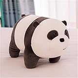 ZHANGZJ Pillow Plush Toys Kawaii We Bare Bears Plush Toy Cartoon Bear Stuffed Grizzly Gray White...