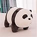 Giocattoli Morbidi Kawaii Toy Cartoon Orso Grizzly Ripiene Grey White Bear Panda Bambola Regalo di Compleanno Amore Nudo Bears Plush Noi Giocattoli di Peluche YLCXDM. (Color : Panda 30cm)