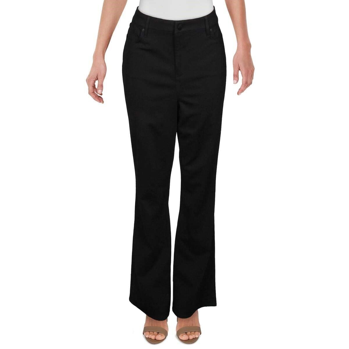 NYDJ Womens Marilyn Straight Leg Pants in Ponte Knit