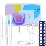 TAWEE Teeth Whitening Kit Safe for Sensitive Teeth & Enamel Wired Tooth whitening Accelerator Light with 16 Blue LED Birthday Gifts for Women Men Gum Health