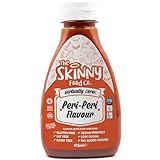 Skinny Food Co Sugar Free Peri Peri Sauce 425ml - Virtually Zero Calorie Sauce - Vegan & Keto-Friendly - Sugar Free Spicy Sauce - Gluten Free