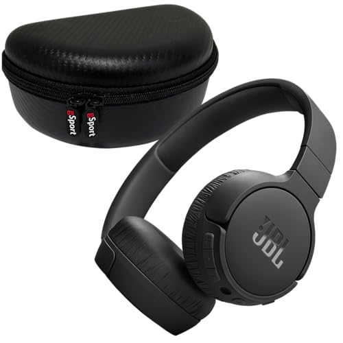 JBL Tune 670NC casque sans fil noir parfait pour vos trajets quotidiens avec étui gSport
