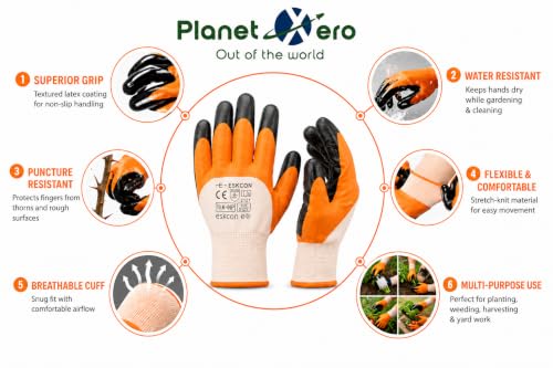 Image of Garden Gloves - Durable, Reusable and Breathable Gloves with Protective Claws for Gardening(GTK)