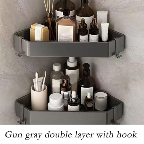 Support de douche triangulaire sans perçage avec fixation adhésive solide - 4