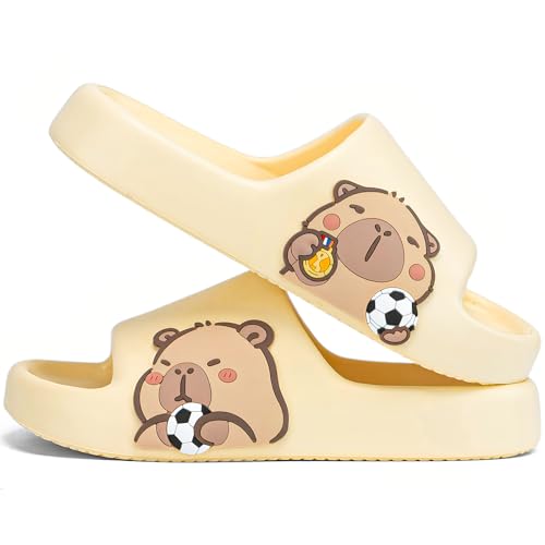 Image of Men's and Women's Capybara Slides,Cute Capybara Slippers for Indoor Outdoor,Non Slip Quick Drying Shower Shoes,Comfort Cloud Slides Sandals