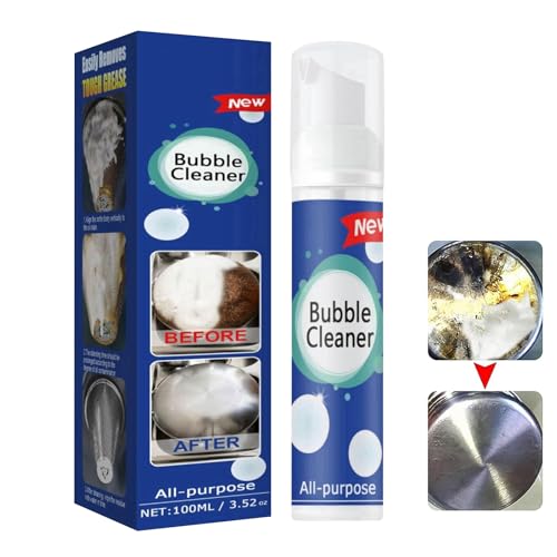 Limpiador De Manchas De Aceite Pesado Espumoso,Bubble Cleaner Espuma,All-Purpose Bubble Cleaner,Limpiador De Burbujas,Multifunction Foam Cleaner for Heavy Oil Stain Clean,100ml