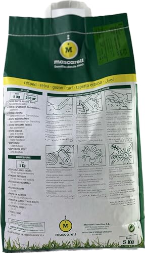 Semillas de Césped RUSTIC-BASIC Mascarell Compacto y Resistente de 5 KG 3