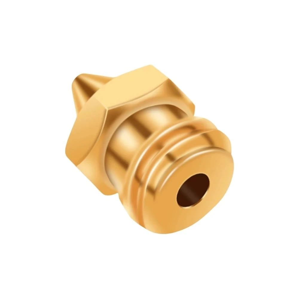 Compatibile con Crea-lity 3D 3/5PCS Testine di stampa ugello estrusore in ottone 0,4 0,6 0,8 mm Parte stampante Hotend(5PCS,0.4mm)