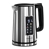 KEINVE 1.7L Electric Kettle, Touch Screen Water Boiler, Auto Shut Off, Double...