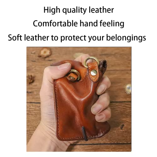 Yiumlmn Leather Drawstring Cigarette Lighter Holder Leather Cigarette Case Smoking Accessories #TOP4