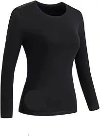 Blusa Termica Segunda Pele Feminina Flanelada Pelucia Manga Longa Tamanho Unico (Preto)