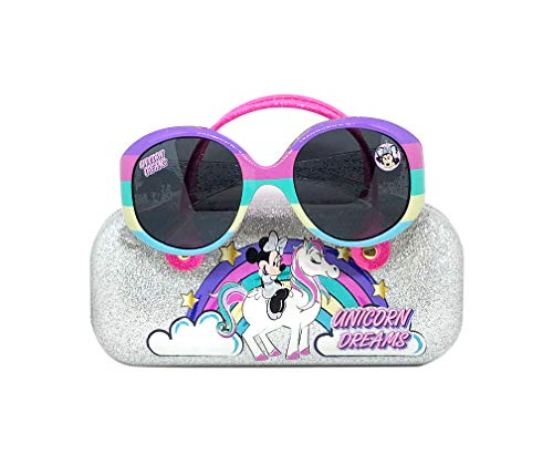 Minnie Mouse Kids Sunglasses for Girls, Toddler Sunglasses with Kids Glasses Case