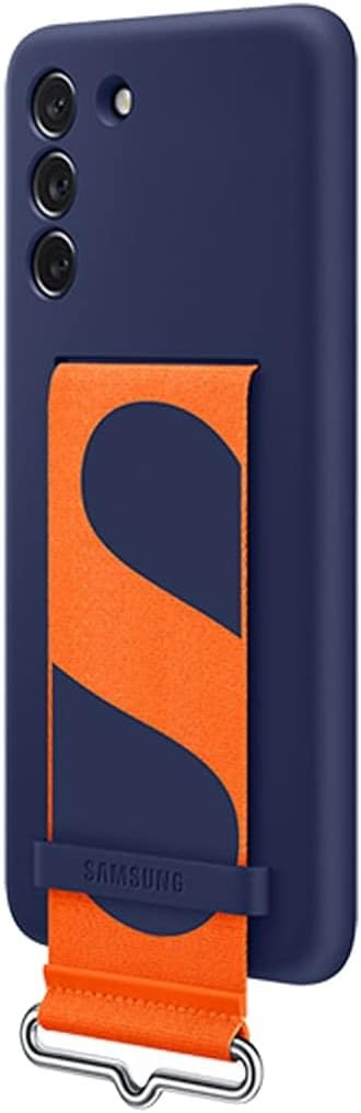 Samsung Galaxy S21 FE Silicone Cover with Strap Original Case - White