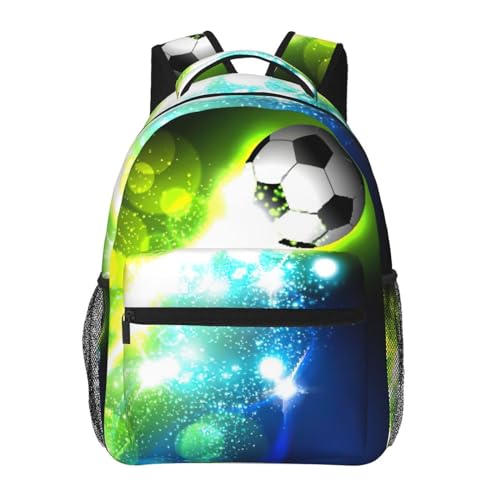 Sac à dos léger OdDdot avec grand compartiment ordinateur portable motif football