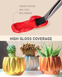 Nicpro 32 Colors Outdoor Acrylic Paint Bulk with Brush and Sponge, Knife, Non-Toxic Paint for Multi-surface Rock, Wood, Fabric, Leather, Crafts, Canvas, Shoes and Wall Painting