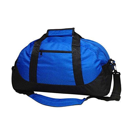 iEquip Duffle Bag, Gym Bag, Heavy Duty Travel Bag Two Tone (Royal - medium (18