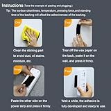 saizone 10 Pairs Industrial Strength Sticky Pads Heavy Duty,Extra Strong Hook and Loop Tape,Double Sided and Removable,for Wall,Floor,Metal,Plastics, Glasses etc(10 x 3 cm) - Image 4