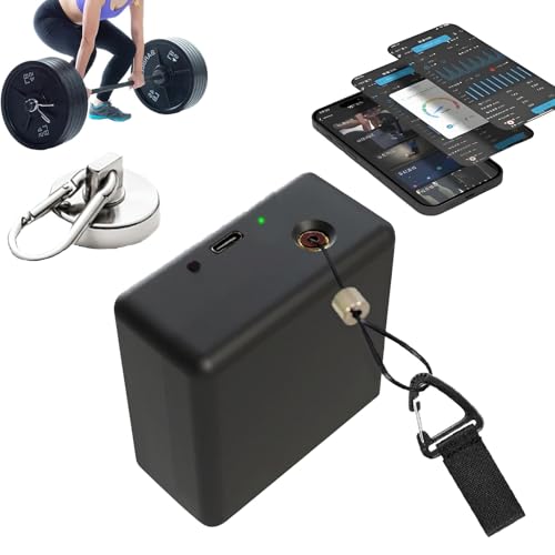 Velocity Training Device, Smart Speed Tracker for Weightlifting & Squats, Vertical Jump Tester, APP Control, Realtime Data Tracking, Voice Tips, 50H Battery Life