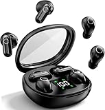 CUAUUO Mini Wireless Sleep Earbuds for Small Ears – Invisible, Low Profile Sleep & Work Earbuds, Tiny Discreet in-Ear Headphones, Discreet in-Ear Earphones for Small Ear Canals (Black)