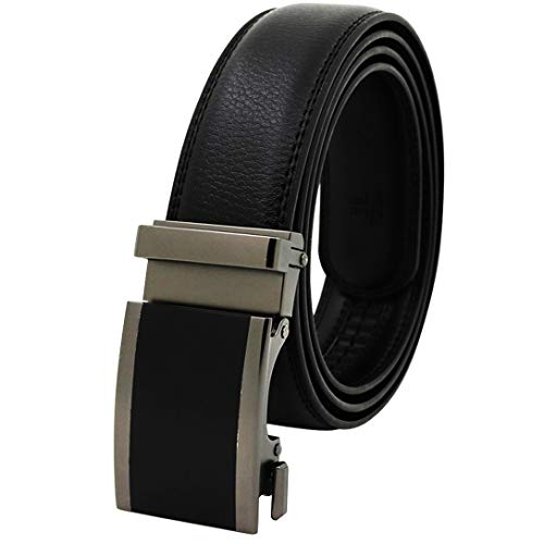 Ceinture pour hommes en cuir véritable noir bleu brun ADU à boucle de printemps automatique