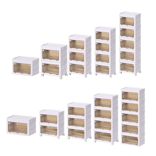 Armoire pliante avec cubes de rangement modulaires et rigides
