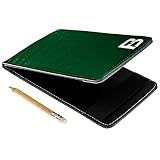 FB FUZZYBUNKERS Quality Leather Golf Scorecard Holder - Yardage Book Cover - Golf Yardage Book - Golf Scorecard Book -Free Pencil and Stat Tracker Sheet (Dark Green)